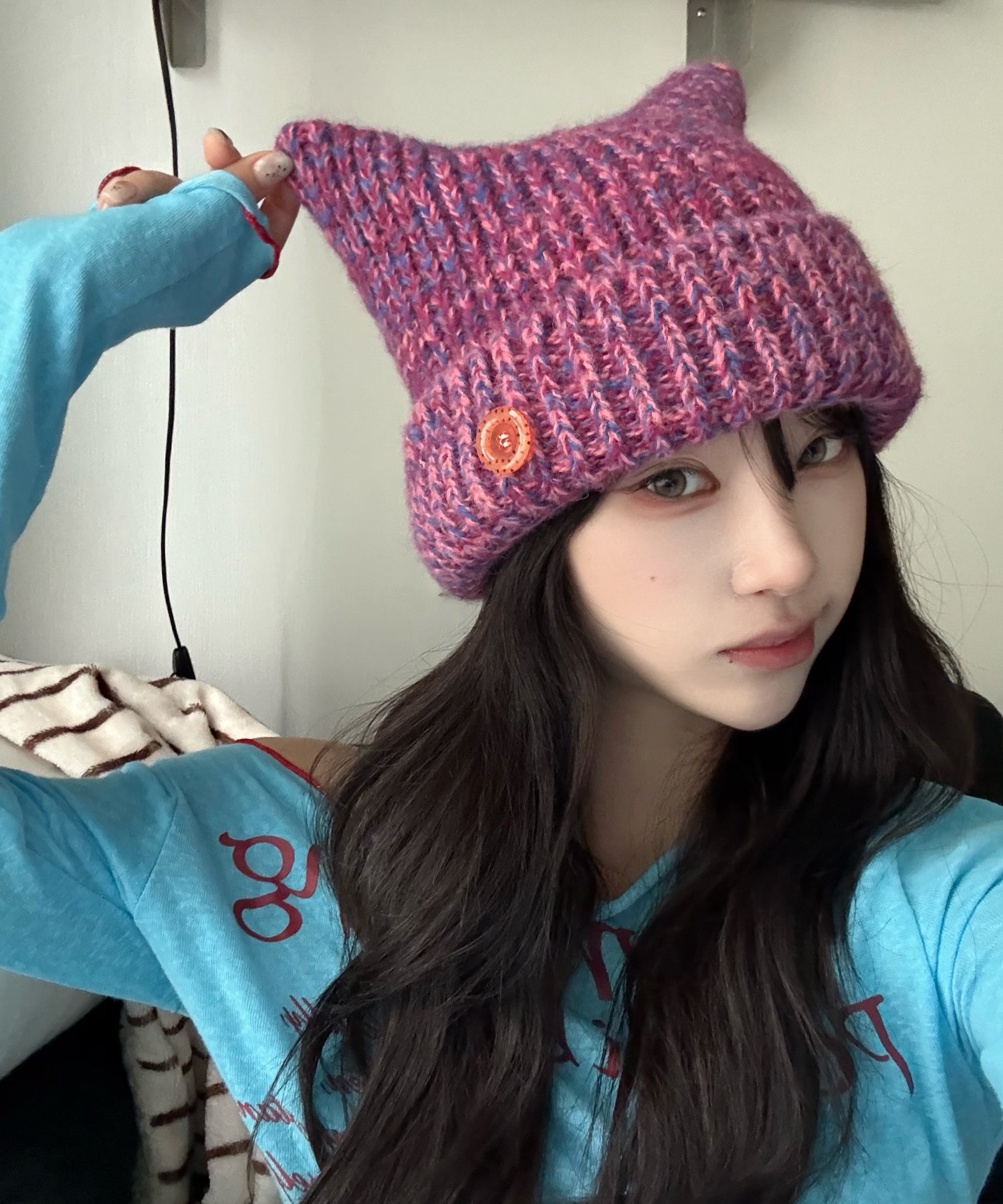 Tansanmagnesium Button Cat Beanie
