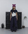Tansanmagnesium (5/12 Pre-Order) Rabbit Button T-Shirt (Navy)