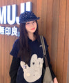 Tansanmagnesium (5/12 Pre-Order) Rabbit Button T-Shirt (Navy)