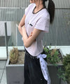 Tansanmagnesium (4/30 Pre-order Shipping) Horn Appliqué T-Shirt (Light Pink)