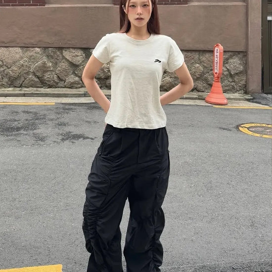 Tansanmagnesium Hon Appliqué T-Shirt