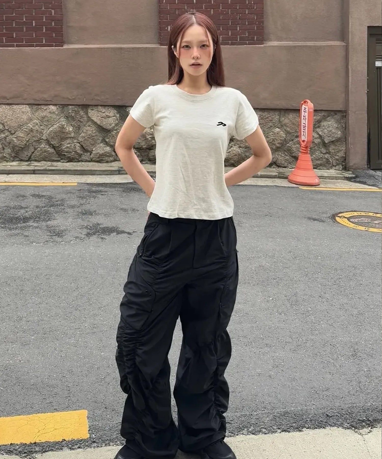 Tansanmagnesium Hon Appliqué T-Shirt