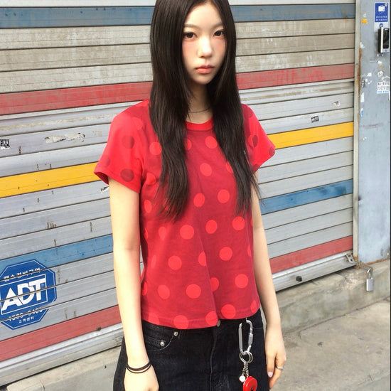 Tansanmagnesium Dot Pattern T-Shirt