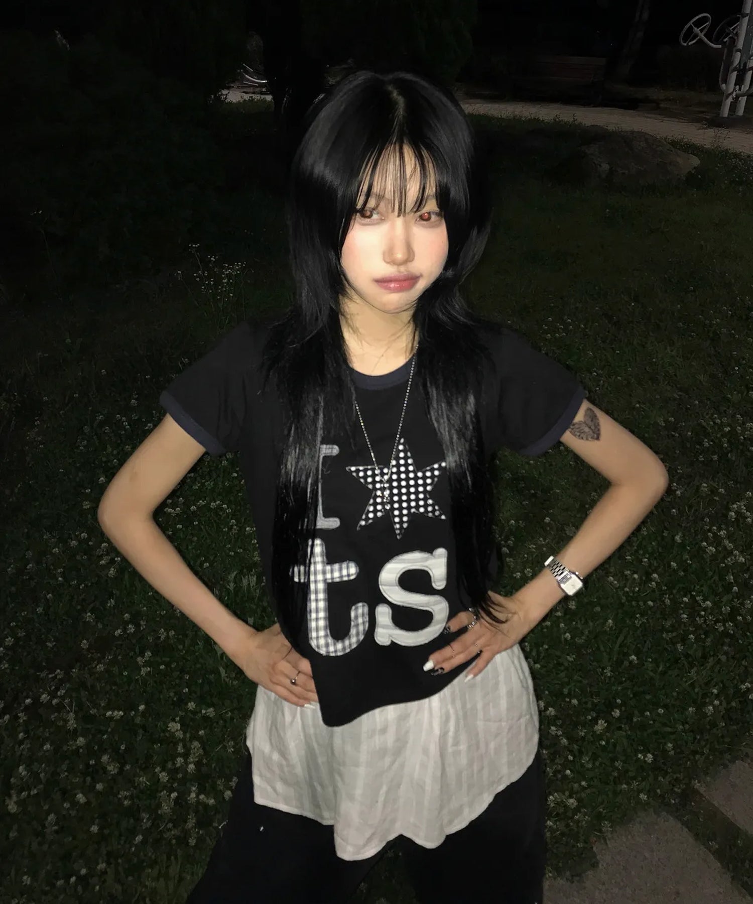 Tansanmagnesium (5/11 Pre-order Delivery) Ringer T-Shirt (Black)