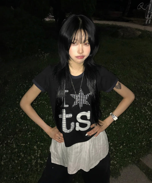 Tansanmagnesium (5/11 Pre-order Delivery) Ringer T-Shirt (Black)