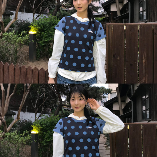 Tansanmagnesium Dot Pattern T-Shirt