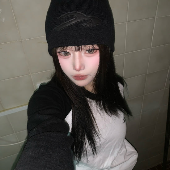 Tansanmagnesium Sullano x Tansanmagnesium Cross Stitch Leather Beanie