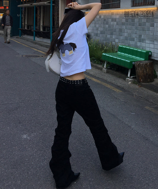 Tansanmagnesium (5/20 Pre-Order) Pony Appliqué T-Shirt (White)