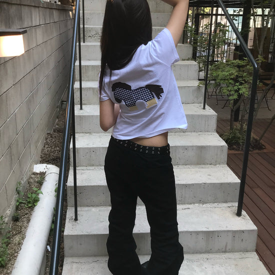 Tansanmagnesium (5/20 Pre-Order) Pony Appliqué T-Shirt (White)