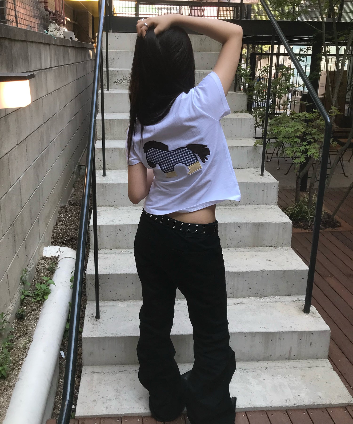 Tansanmagnesium (5/20 Pre-Order) Pony Appliqué T-Shirt (White)