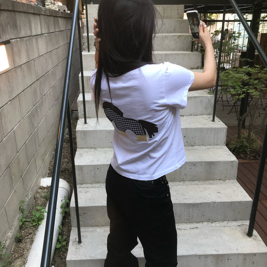 Tansanmagnesium (5/20 Pre-Order) Pony Appliqué T-Shirt (White)